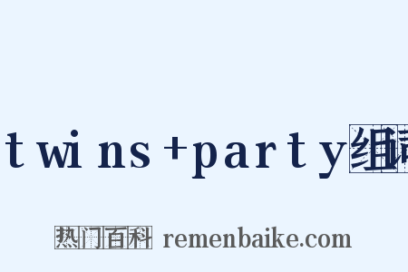 twins+party组词是什么意思的图片